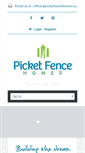 Mobile Screenshot of picketfencehomes.ca